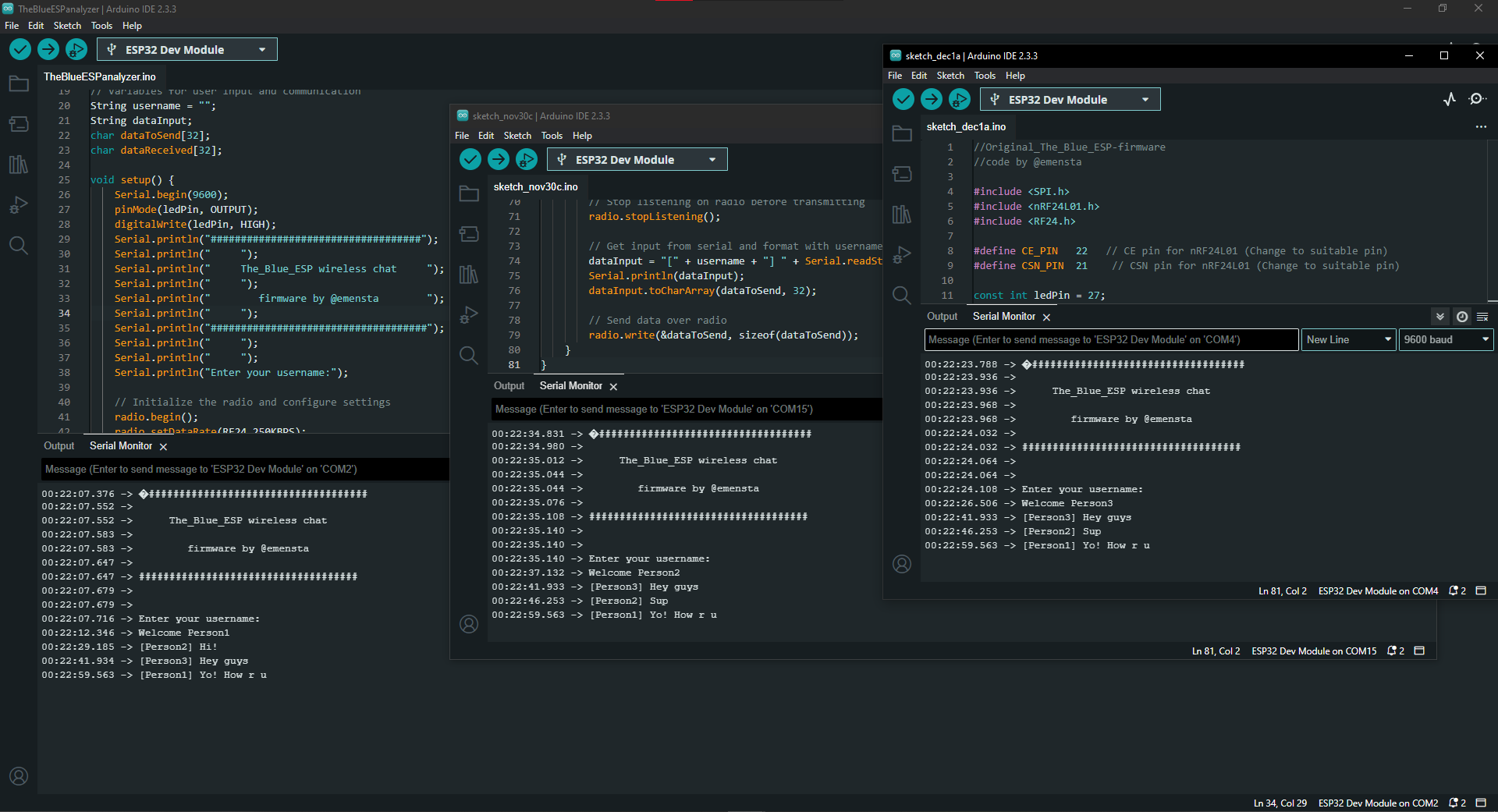 The Blue ESP-WavyChat firmware